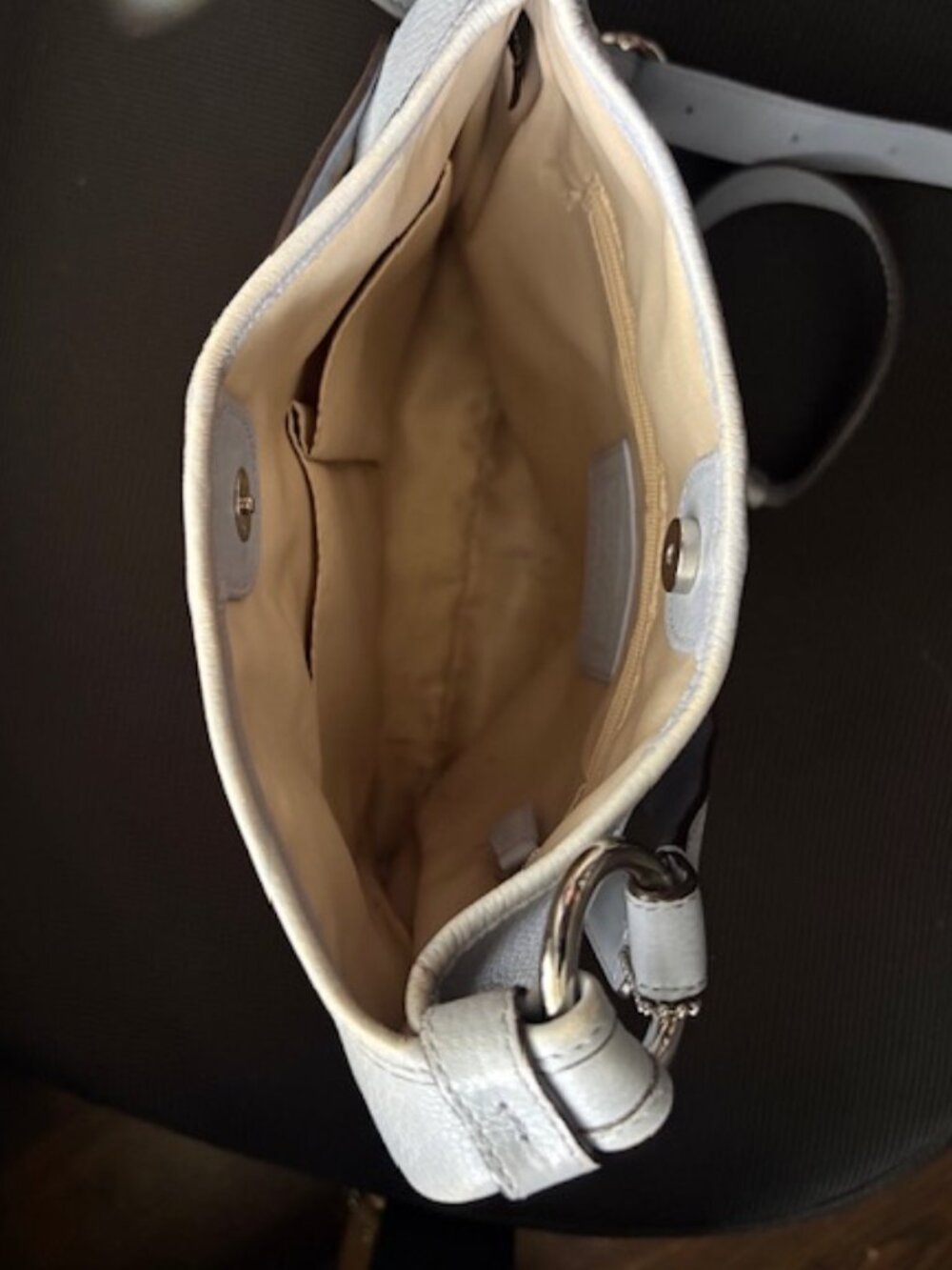 Coach Periwinkle Leather Crossbody Bag | Authentic | Original Tags & Care Card - Picture 12 of 16
